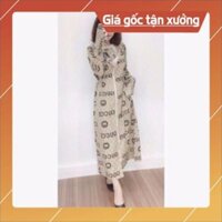 Váy chống nắng KAKI siêu siêu dày kèm 2 khẩu trang- ảnh thật