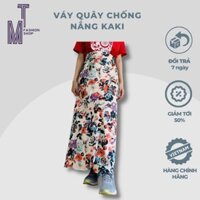 Váy Chống Nắng Kaki Xẻ Tà,dễ mặc ngồi trước lái xe và ngồi sau xe đều đẹp,phù hợp với mọi lứa tuổi