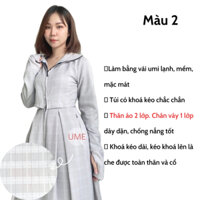 Váy chống nắng toàn thân croptop hàng thiết kế vải umi mềm 2 lớp dày dặn cao cấp chống tia UV màu 2