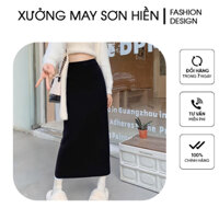 Váy chữ A dáng dài BIGSIZE chân váy umi cao cấp co giãn 4 chiều MS518