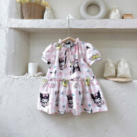 Váy cổ bèo tiểu thư thiết kế cổ bèo điệu đà và điểm nhấn buộc nơ duyên dáng, vừa nữ tính lại dễ thương