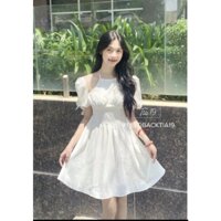 Váy cổ yếm hở vai quyến rũ siêu hot hit