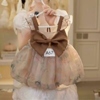 Váy công chúa bé gái 2025 Váy trẻ em Váy thời trang bé gái hoa 3.14 H