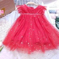 Váy công chúa bé gái Sofia Candy họa tiết ngôi sao nhỏ xinh xắn