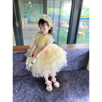 Váy công chúa bé gái,đầm công chúa rớt vai cực xinh cho bé gái D102