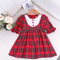 Váy công chúa bé gái.Váy cho bé gái mùa thu đông chất liệu thô cotton size bé 8-32kg