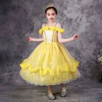 Váy công chúa Belle hóa trang Halloween - người đẹp và quái vật