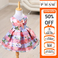 Váy công chúa cho bé gái JULIE PHAM màu hồng in hoa 3D Elsa xinh đẹp size đại cho bé từ 8-42kg 12JL1787E4IC