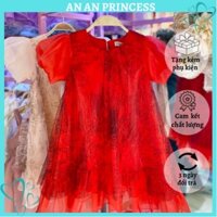 Váy công chúa cho bé gái ,váy tiểu thư cho bé chất Organza cao cấp size 8-32kg