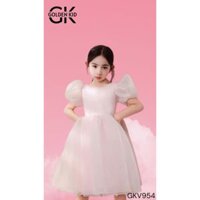 Váy công chúa dự tiệc cao cấp GOLDEN KID [GKV954] sang chảnh, cao cấp cho bé gái dự tiệc, sinh nhật, tiệc ngoài trời.