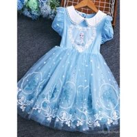 Váy công chúa Elsa Frozen, váy cho bé gái, váy phồng mùa xuân hè, váy Elsa 2025 kiểu mới