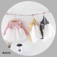 Váy Công Chúa Len Tăm Cao Cấp Siêu Ấm Cho Bé Gái 10- 14kg