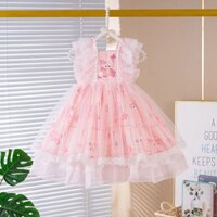 Váy công chúa Lolita  có sẵn váy phồng cho bé gái váy liền quần áo trẻ em váy trẻ em mùa hè cho bé gái mùa hè mẫu Mới Mùa Hè 1.2