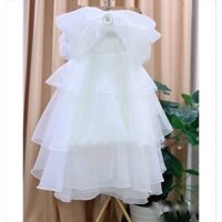 Váy công chúa tay nơ trễ vai xoè 3 tầng chất voan tơ, đầm babydoll nữ đi dạo tham dự tiệc hôn nhân kỷ yếu  korea SEE2T