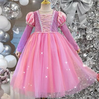 Váy công chúa tóc mây. Váy đầm elsa cho bé