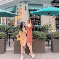 Váy cúp ngực caro 2 màu