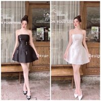 váy cúp ngực kèm tag nơ đá
