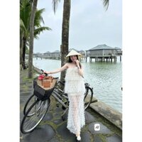 Váy cup ren lông nhím new