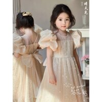 Váy dạ hội sinh nhật cho bé gái, váy công chúa cho trẻ em, váy cưới cho bé gái, váy biểu diễn piano cho bé gái, váy phồng