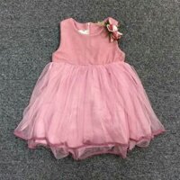 Váy dạ phối ren công chúa bông cài. 250k