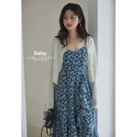 Váy Dài DAISY Kèm Cadigan Mỏng Dáng  Dài Jemi House Design , Hè Đi Chơi Đi Biển Top Xu Hướng 2022