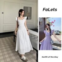 Váy dài Váy đi biển Đầm dự tiệc  Đầm maxi dáng dài Váy bay trắng tay nữ thiết kế mùa hè Cảm giác rỗng Váy dài hẹp sang trọng