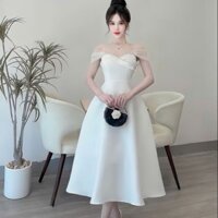 VÁY DÀI XOÈ VAI LƯỚI ĐÍNH ĐÁ SANG TRỌNG, VÁY ĐI TIỆC, VÁY ĐI CHƠI, VÁY ĐI SỰ KIỆN, VÁY ĐI ĂN ĐÁM CƯỚI