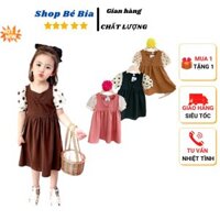 Váy, đầm bé gái, tay bồng xinh xắn, đáng yêu, Size 10-22kg - Shop Bé Bia