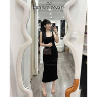 Váy đầm body 2 dây bản to siêu tôn dáng xinh lắm nhen