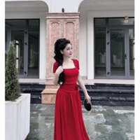 Váy Đầm Body Nữ Ngắn Tay Dáng Dài D137,Váy Nữ Chất Mềm Mịn Cao Cấp Sang Chảnh Basic Tôn Dáng LUCAMI