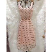 Váy Đầm Chấm Bi Phom Xòe 2 hand (New York) hiệu NABEEYA, Size S🌹