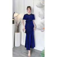 Váy Đầm Dự Tiệc Dạ Hội Trung Niên BigSize[YASU] Đi Cưới Thiết Kế Cao Cấp Đi Tiệc Đuôi Cá