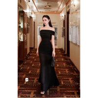 Váy đầm dự tiệc trễ vai body phối lưới mềm chuẩn hàng tk loại 1 HC25.34