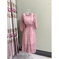 Váy đầm hoa nhí tiểu thư /dáng dài đẹp vô cùng