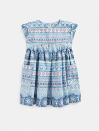 váy đầm màu xanh dương cho bé gái