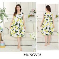 Váy, đầm ngủ mặc nhà cho người trung niên, người lớn tuổi NGV03