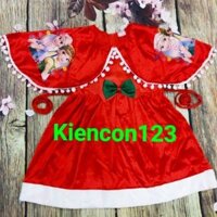 Váy đầm Noel. Váy có áo choàng in hình Elsa