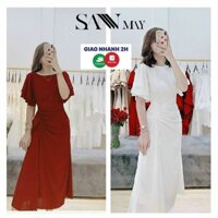 váy Đầm Suông Dài, Đầm Dự Tiệc Đẹp, Thiết Kế Cổ tròn, Phong Cách Đơn Giản Thanh Lịch, Quyến Rũ Sang Trọng-VD006