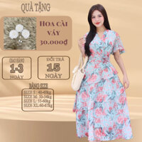 Váy đầm thiết kế xòe chấm bi tiểu thơ RC4966  ( Hình ảnh chính hãng RENCY)