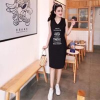 Váy đầm thun đơn giãn xinh xắn