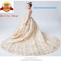 Váy Đầm Tiểu Thư Màu Vàng Sang Trọng