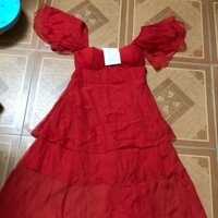 Váy đầm voan tơ cánh tiên có mút ngực