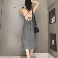 Váy dây hở lưng hot lady