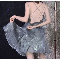 Váy dây hở lưng sexy Hàn Quốc
