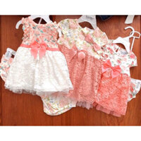 Váy đầy tháng bé gái kèm quần chip size 6kg-12kg