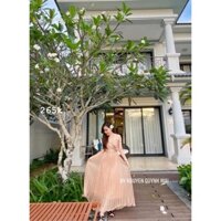 🍀Váy đi biển du lịch mùa hè Đầm Dự Tiệc, Đầm Dạ Hội maxi  hàng thiết kế kèm lót ngực ms16