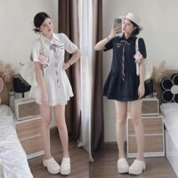 Váy Đi Chơi Nữ Vải Mango Chất Vải Mát Đầm Đi Chơi Nữ Dễ Thương Tiểu Thư Đồ Đi Chơi Nữ Bộ Váy Đi Chơi