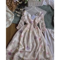 Váy đi tiệc voan lụa dáng dài cao cấp có size S-M