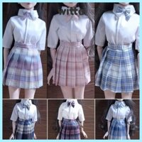 Váy đồng phục đại học WITTE, Váy quần áo Mini nhiều màu phong cách đại học, Phụ kiện đồ chơi Búp bê Mini JK Váy cho búp bê 1 / 3 BJD 60cm