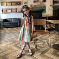 Váy dự tiệc công chúa ngọt ngào cho bé gái Váy phồng ngọt ngào thời trang và ngọt ngào mùa hè Váy thiết kế ngực đơn